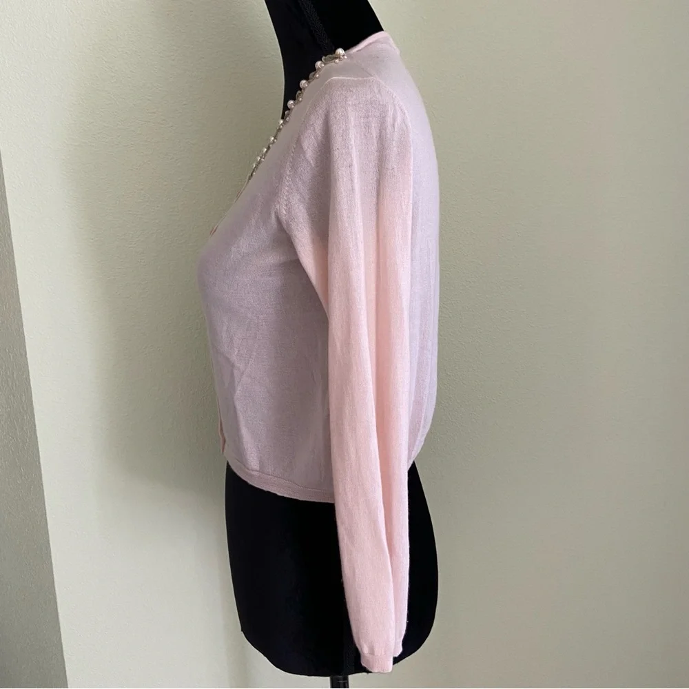 Christian Dior Cashmere Embellished Crystals and Pearls Neck Cardigan - Picture 6 of 13